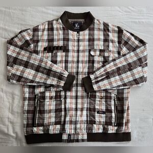 Vintage LRG Roots And Equipment Mens 4X Plaid "The Rugged Hampton Jacket"